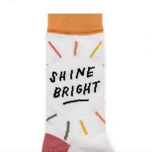 NWT Ink Meets Paper Shine Bright Socks 1 Pair Crew Length